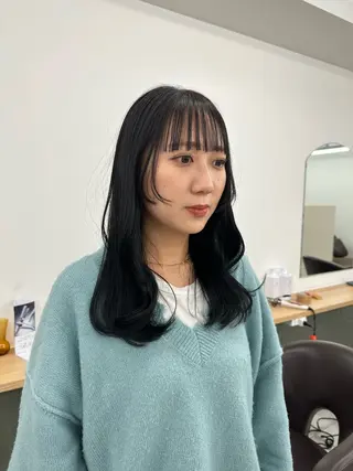 セミロング カラー オトナヘア🌸 harukaのヘアスタイル