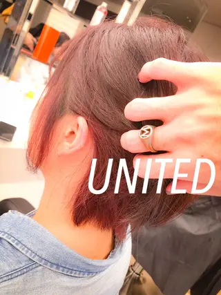 ショート カラー ヘアアレンジ 縮毛矯正/メンズ歓迎 Ryota🌻のヘアスタイル