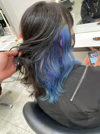 セミロング 岸 保奈美のヘアスタイル