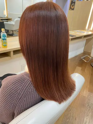 ミディアム カラー ヘアアレンジ 韓国ヘア sasugaのヘアスタイル