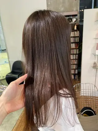 セミロング カラー 🪿透明感/艶カラー ﾜﾀﾅﾍﾞｱｵｲのヘアスタイル