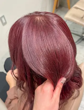 セミロング カラー アイブロウモデル 募集中🍒/北爪まゆのヘアスタイル