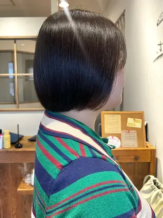 ショート カラー 上品な暖色/丸みボブ Chie🪷のヘアスタイル