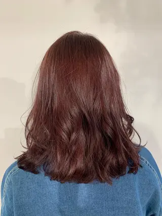 ミディアム カラー パーマ ヘアアレンジ 加藤 綾華のヘアスタイル