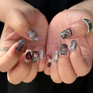 ネイル hinako /個性派ニュアンスのネイルデザイン