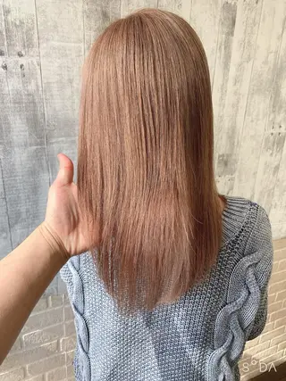 ミディアム 渋谷🤍ブリーチ エクステ🤍アミルのヘアスタイル