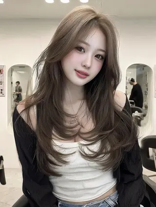 ロング 七田 英亮のヘアスタイル