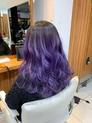 ロング カラー 脱白髪染め美容師 竹内涼乃のヘアスタイル