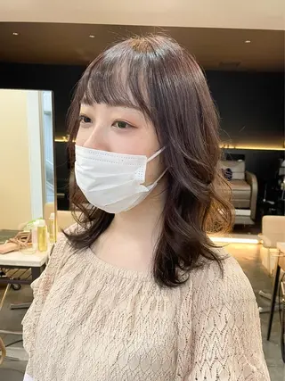 セミロング カラー 韓国ヘア×髪質改善 /yoshikaのヘアスタイル