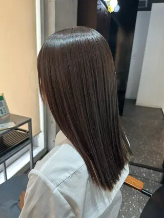 セミロング パーマ 髪質改善⭐️縮毛矯正 中野⭐️Rinaのヘアスタイル