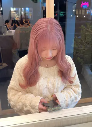 セミロング たかはし るなのヘアスタイル