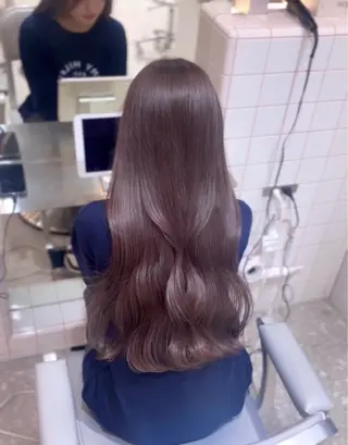 ロング カラー 縮毛矯正/モテカラー /ａｉｋｏ/原宿のヘアスタイル