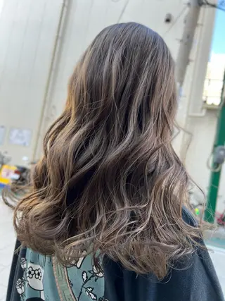 ミディアム カラー 【透明感.艶髪】 中原史雄のヘアスタイル