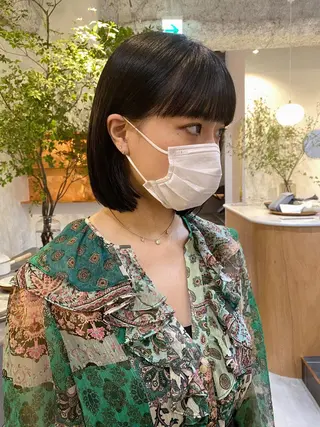 ミディアム カラー 砂原 ひよりのヘアスタイル