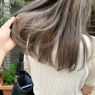 ロング カラー ヘアアレンジ 🫧透明感カラー/ ボブ/小笠原汐海🪽のヘアスタイル