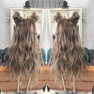 カラー ヘアアレンジ 美魔女 美容師NAOのヘアスタイル
