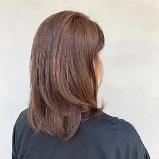 ミディアム カラー ︎︎🧸 ユリ ︎︎🧸のヘアスタイル