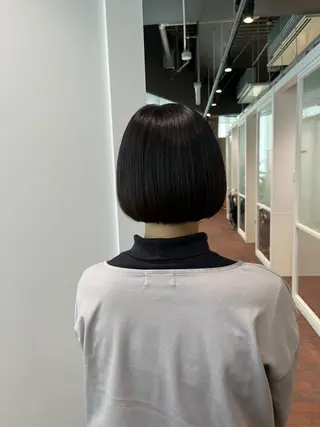 ショート マンツーマン 縮毛矯正/マユコのヘアスタイル