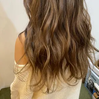 ロング カラー 銀 座のヘアスタイル