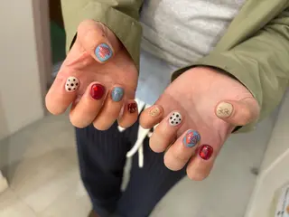 ネイル Mai :矢場町 ニュアンス🌿アートのネイルデザイン