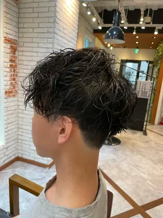 パーマ メンズ 髪質改善/白髪ぼかし KENTAのヘアスタイル