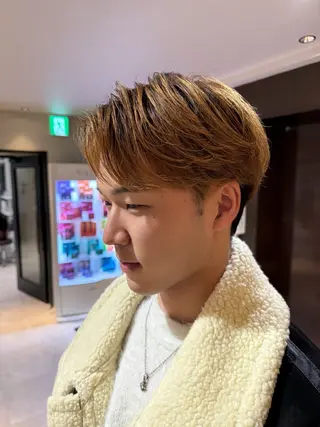 メンズ メンズ特化美容師/ パーマ/波巻き/陸翔のヘアスタイル