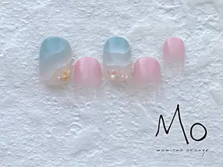 ネイル マミーナオレンジ 須田のネイルデザイン