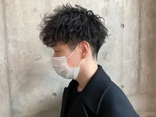 カラー パーマ メンズ 💙ハイトーン韓国風 色白ヘア💙manaのヘアスタイル