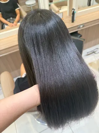 ロング パーマ 韓国ヘアメイク🎀/ 縮毛矯正✨山本媛香のヘアスタイル