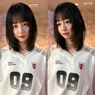 ミディアム カラー mai / linoah˚✧のヘアスタイル