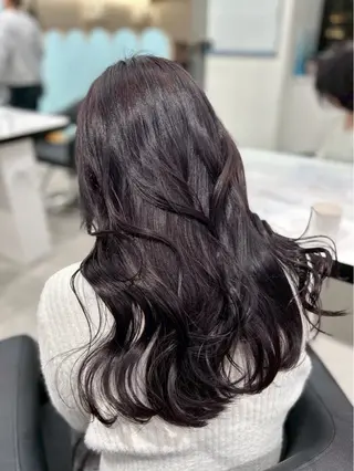 ロング カラー 韓国風艶カラー🪽 yuuna🪽🍨のヘアスタイル