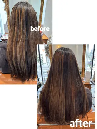 ロング トリコヘアサロン 新井千智のヘアスタイル