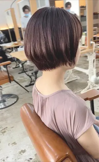 カラー ショートヘア、ボブ こやさん　コヤマのヘアスタイル