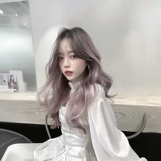 セミロング カラー Lucia 植田泰介のヘアスタイル