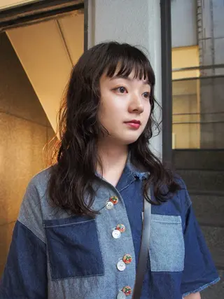 ロング パーマ 似合わせパーマ 🌼カンナのヘアスタイル