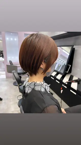 ショート 縮毛矯正・髪質改善 特化 出納 直起のヘアスタイル
