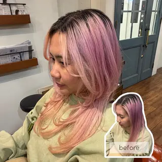 セミロング 三浦 美沙希🐩🩶 /  自由が丘のヘアスタイル