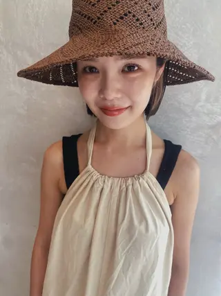 ミディアム カラー 砂原 ひよりのヘアスタイル