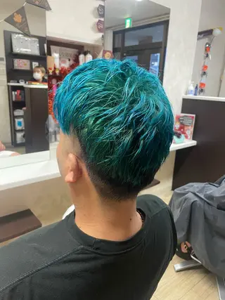 ショート カラー メンズ 徳留 もも花のヘアスタイル