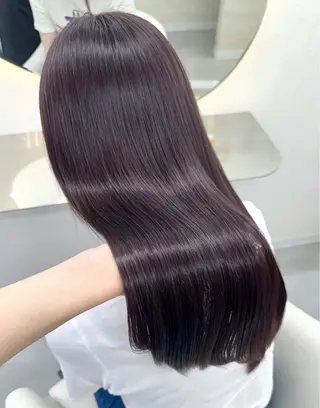 ロング カラー Rio🎀ブリーチ なし透明感♡顔周り♡のヘアスタイル