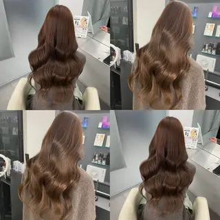 ロング カラー 江坂トレンド韓国風 髪質改善shinoのヘアスタイル