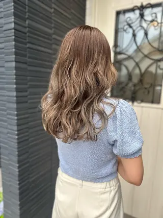 ロング カラー K Harukaのヘアスタイル