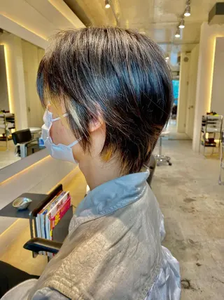 ショート メンズ 大人可愛いレイヤー 大田のヘアスタイル