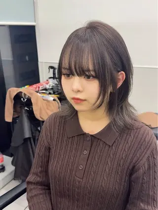 ミディアム カラー 韓国ヘア🇰🇷 スズキのヘアスタイル