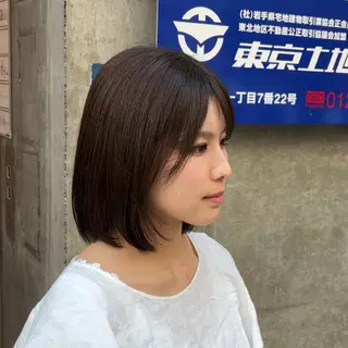 ショート カラー CONAN｜盛岡ボブ 特化/タッセルボブのヘアスタイル