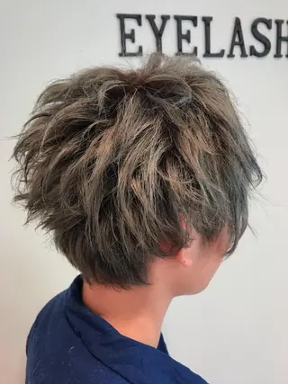 ショート カラー 藤井 健のヘアスタイル