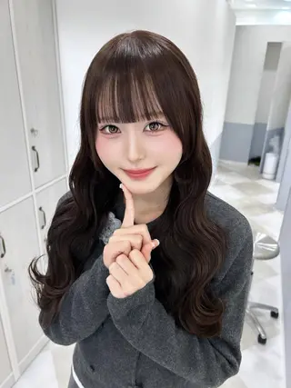 ロング 💎りあん/大須/栄 ブリーチなしWカラーのヘアスタイル