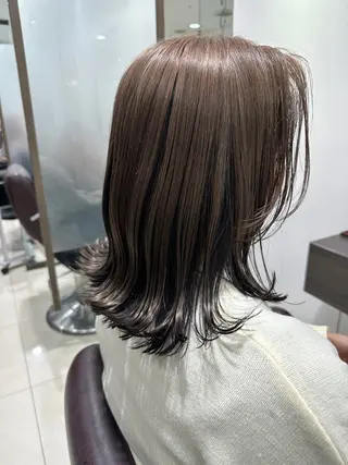 カラー レイヤー 艶々カラーのヘアスタイル