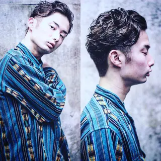ショート メンズ 及川 光のヘアスタイル