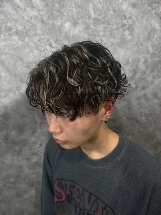 パーマ メンズ メンズカット パーマ特化  清士郎のヘアスタイル